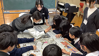 出前授業 in 表町小学校の様子